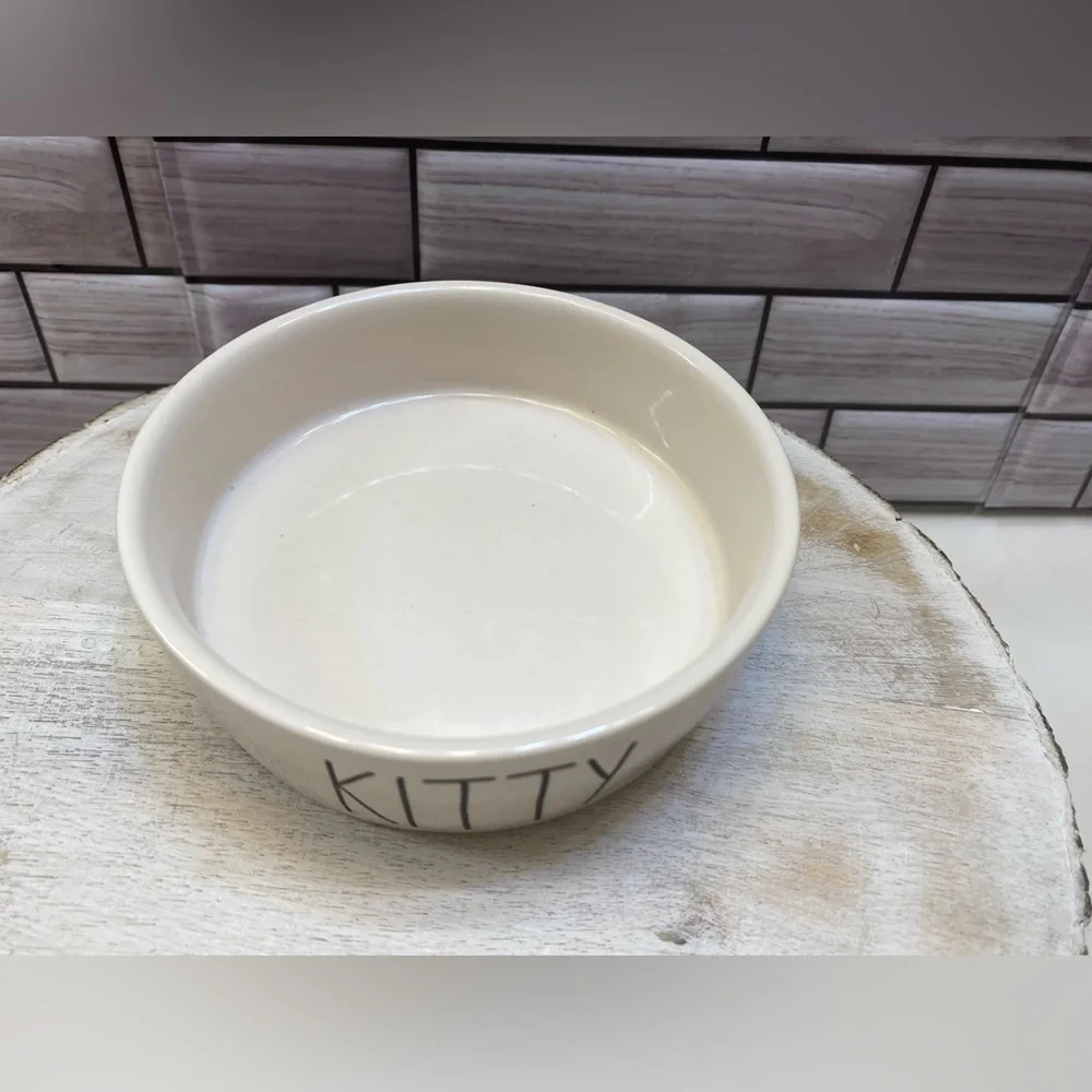 Rae Dunn 🐈 🐾 “KITTY“Pet Bowl for Cat& SM Dog New